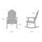 Highwood Usa Hamilton Rocking Chair Outdoor Furniture for Patio, Backyard, Garden AD-RKCH6-EUC - alternate 3